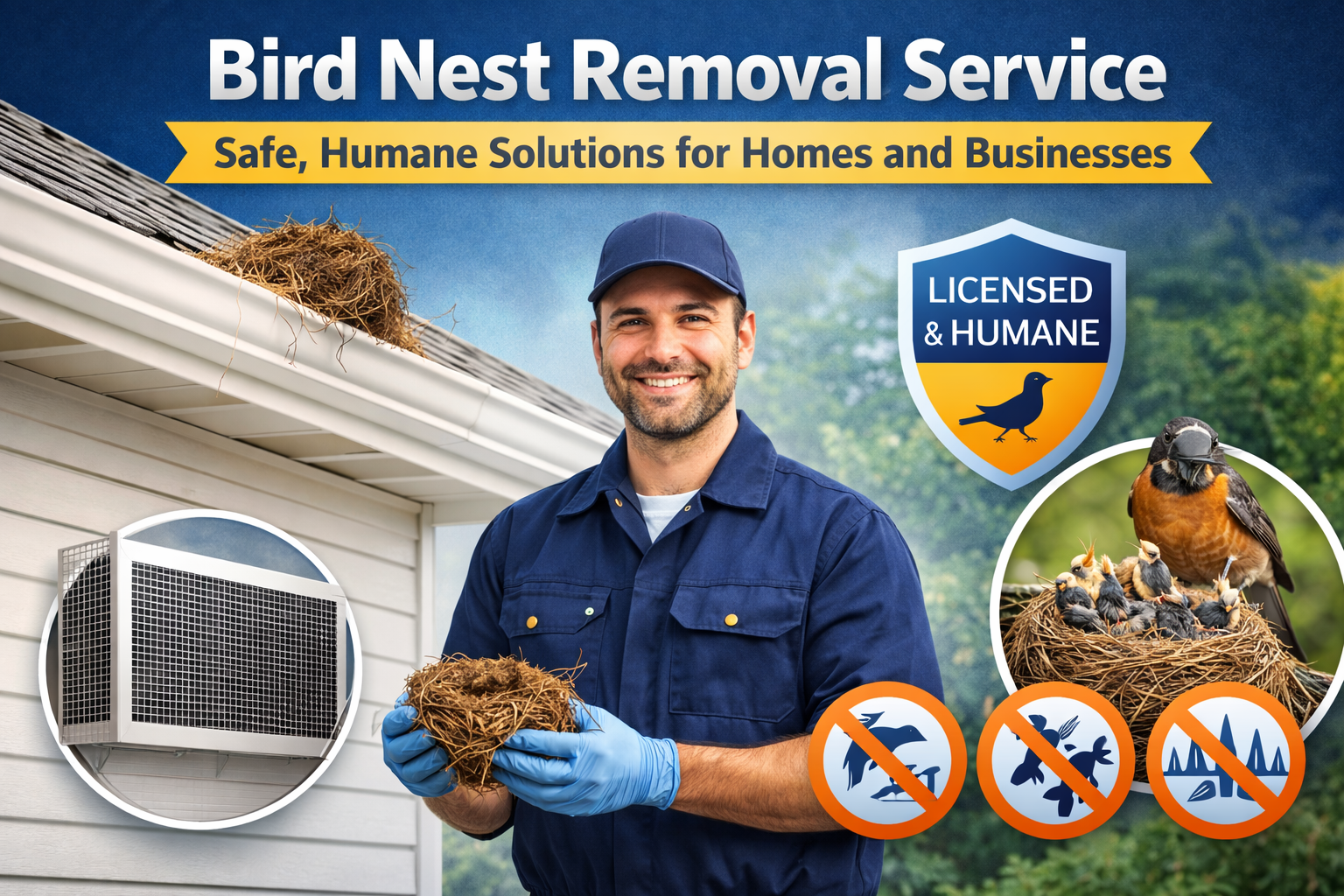 Bird Nest Removal Service