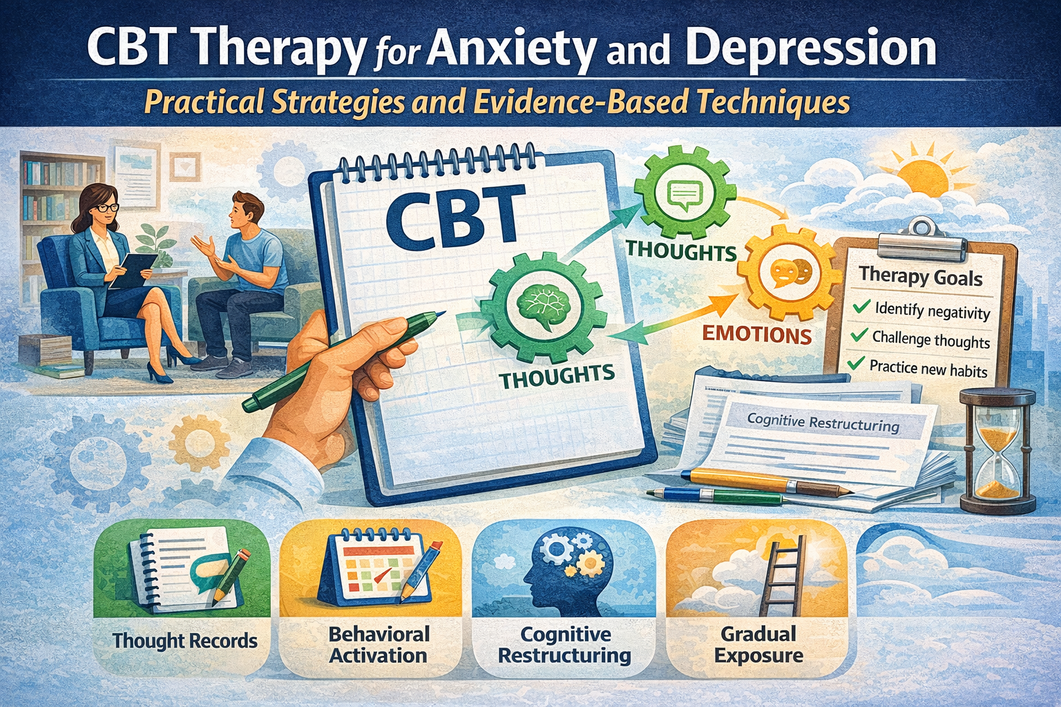 CBT Therapy for Anxiety and Depression