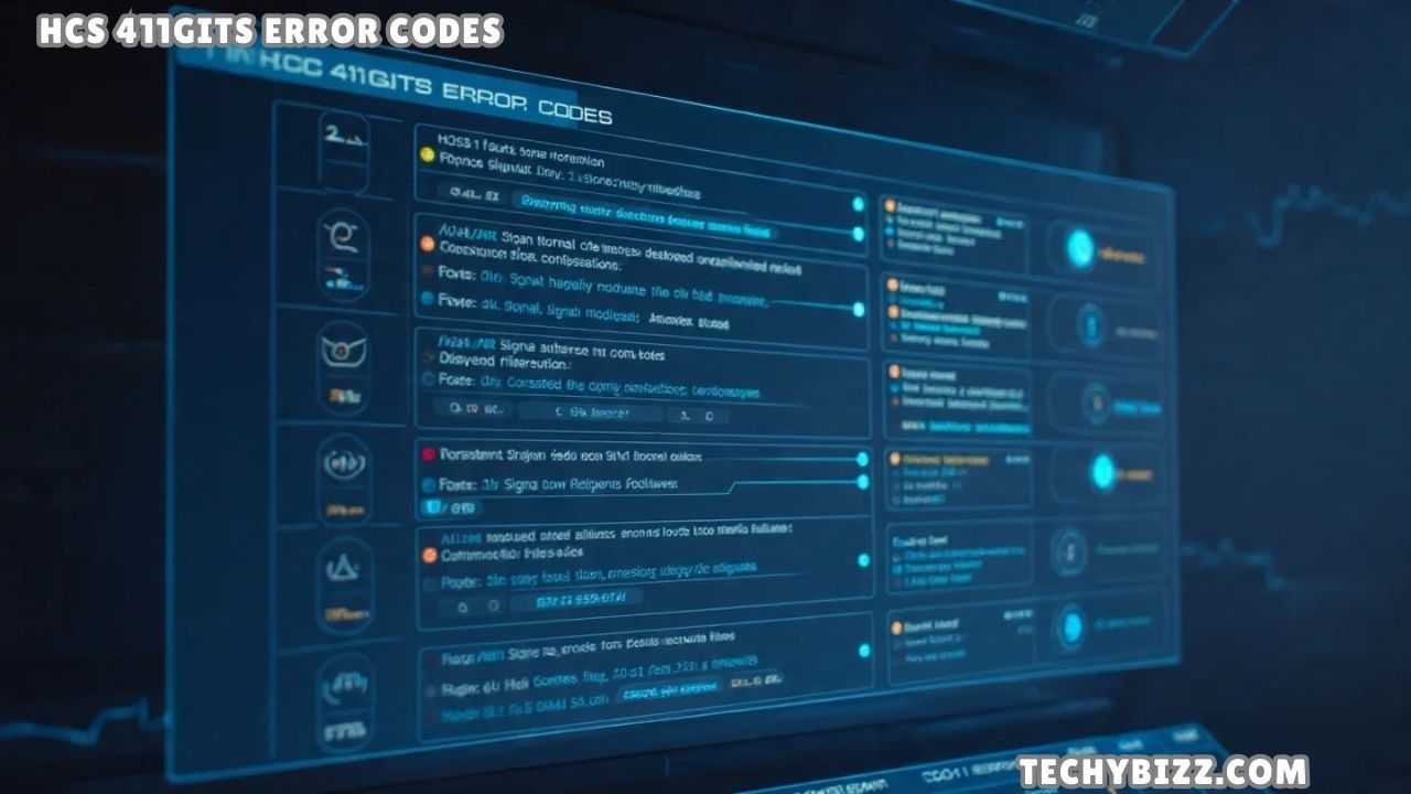 HCS 411GITS Error Codes