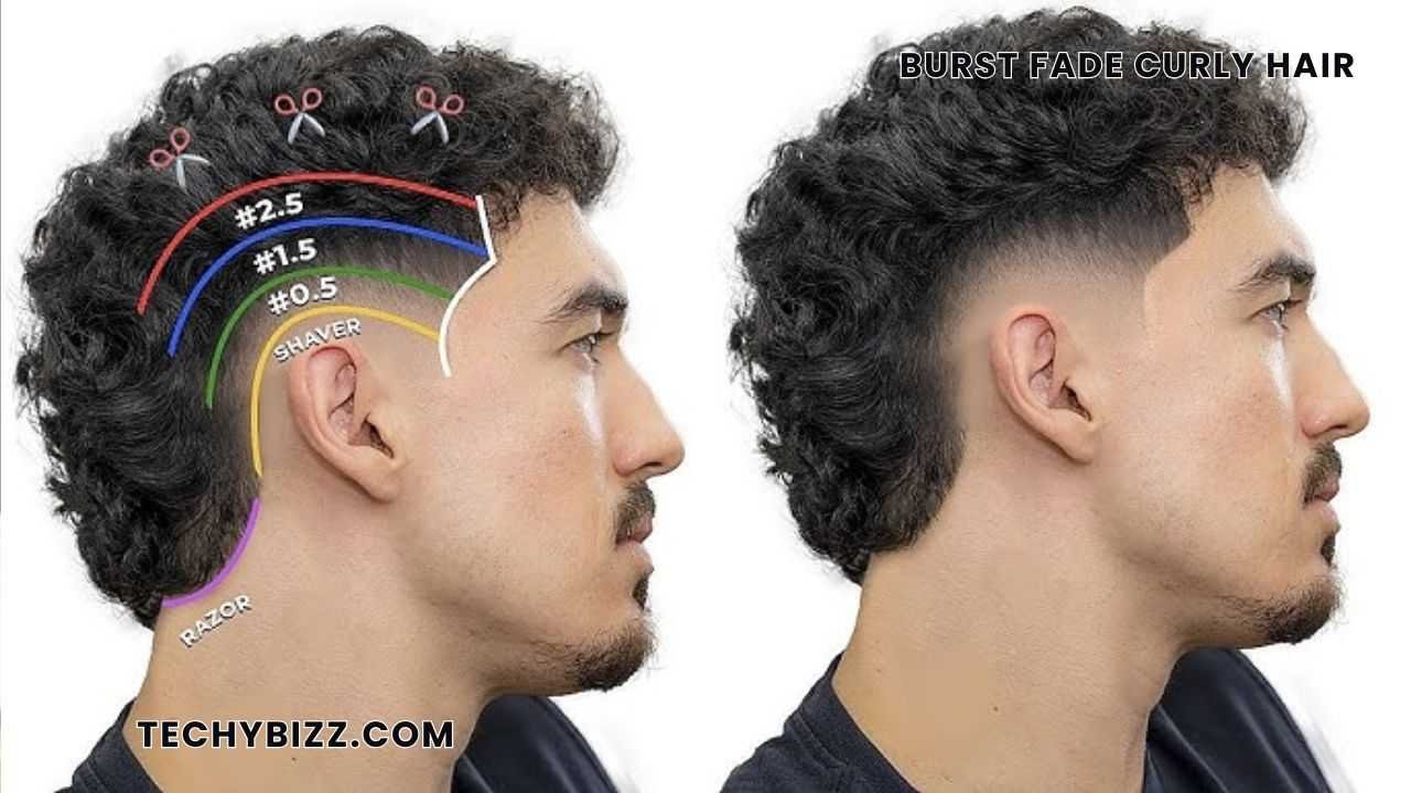 burst fade curly hair