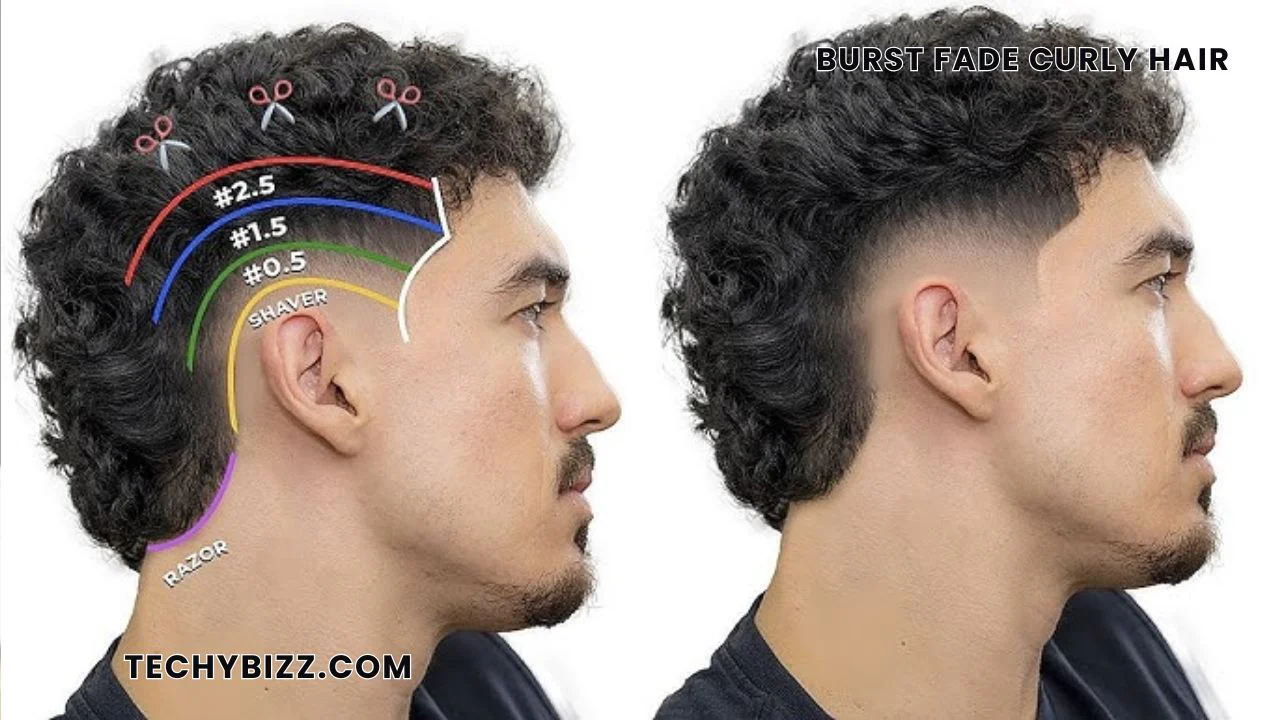 burst fade curly hair